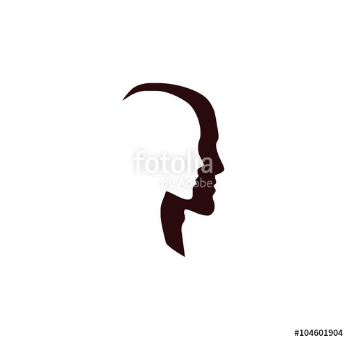 500x490 Woman Man Silhouette Vector Logo Stock Image And Royalty Free