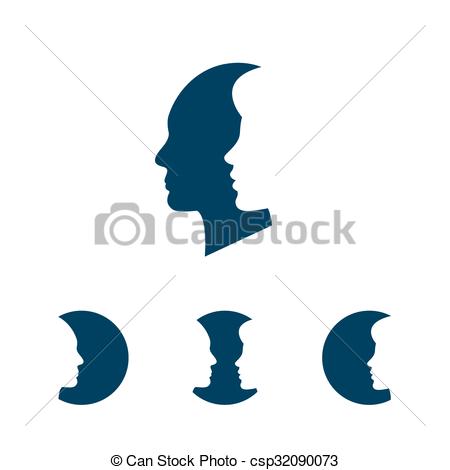 450x470 Man And Woman Silhouette On The White Background