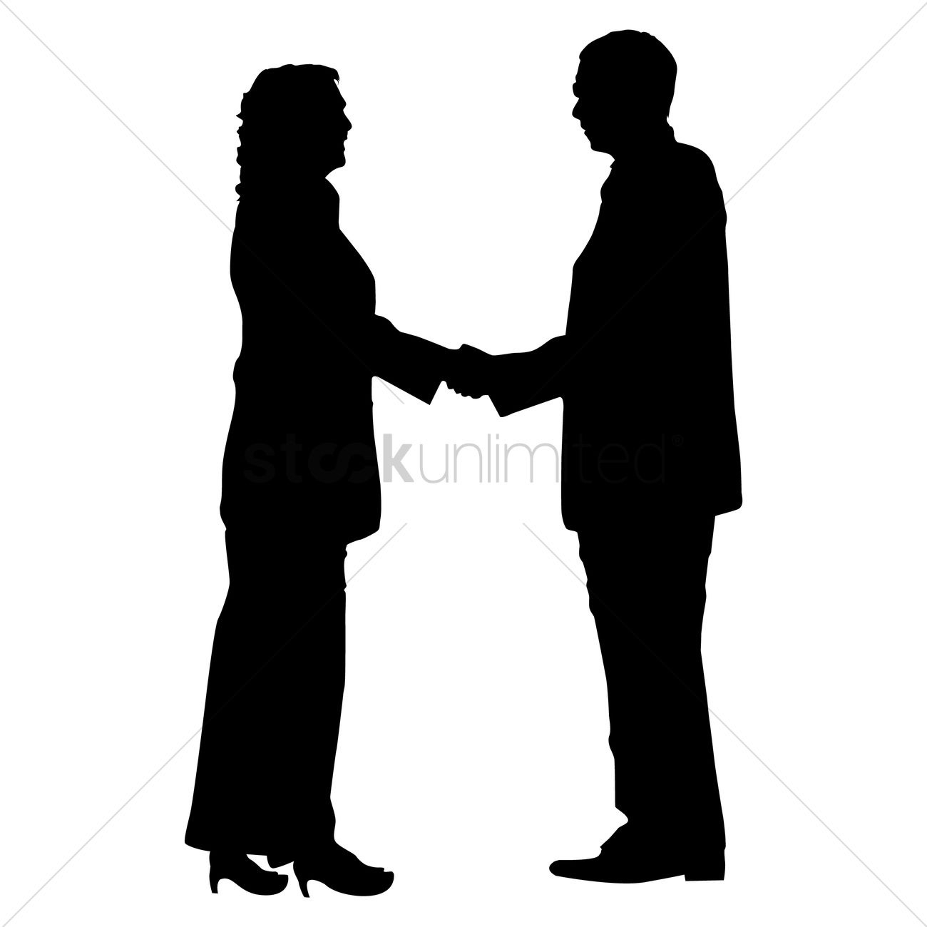 1300x1300 Business Man And Woman Silhouette