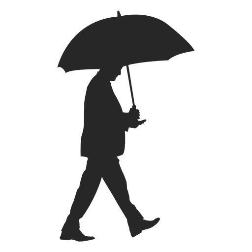 Man And Woman Under Umbrella Silhouette at GetDrawings | Free download