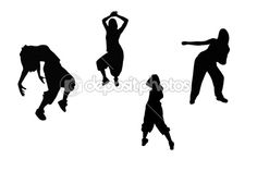 Man Dancing Silhouette