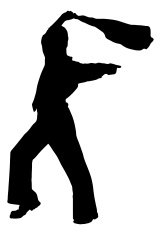 161x235 Silhouettes Of Kids Dancing Ballroom Dance Premium Clipart