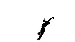 320x180 Dancer Jumps And Holds A Pose On Hands Dancing Breakdance, Makes