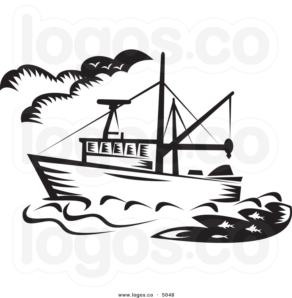 1024x1044 Fishing Boat Black And White Clipart
