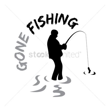 450x450 Free Man Fishing Stock Vectors Stockunlimited