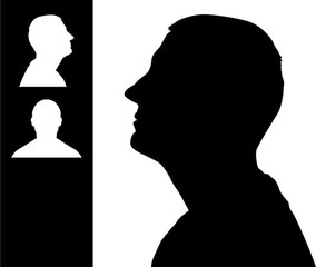 284x240 Young Man Head Silhouette