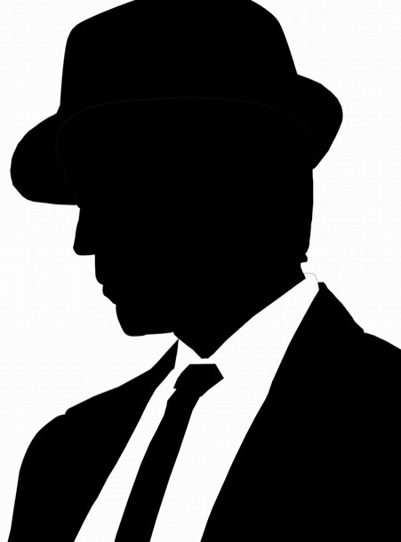 Man In Fedora Silhouette at GetDrawings | Free download