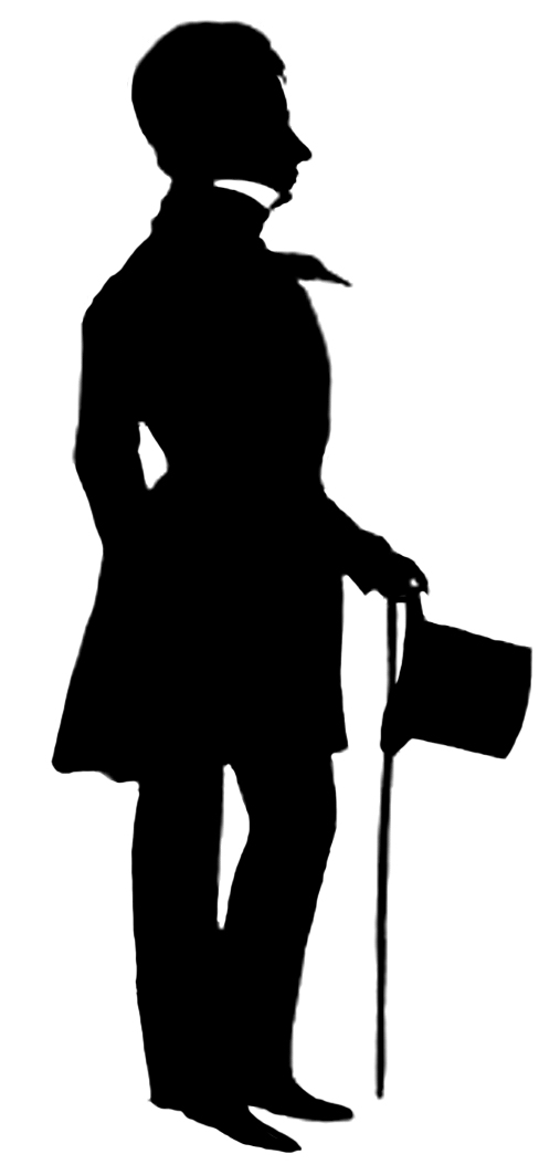 507x1063 Victorian Silhouette Clipart