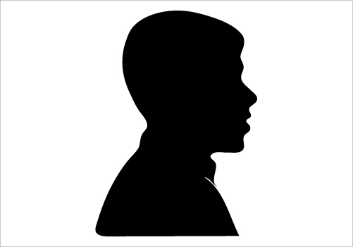 501x351 Clipart Person Silhouette Side Collection