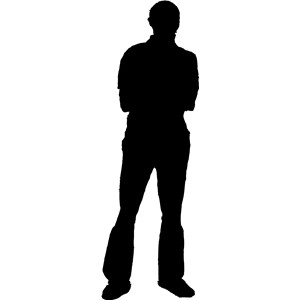 300x300 Man Silhouette Free Clipart