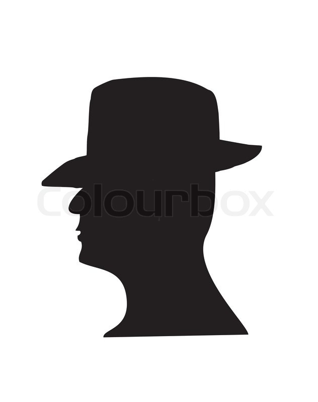 632x800 Top Hat Silhouette Clipart