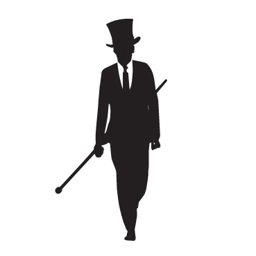 Man In Top Hat Silhouette at GetDrawings | Free download