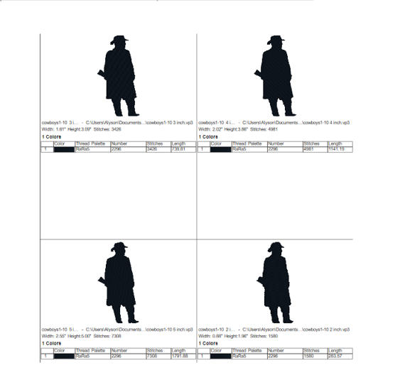 570x542 Buy 2 Get 1 Free 2, 3, 4, 5 Hunting Silhouette Cowboy Man