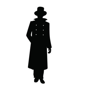 Man In Trench Coat Silhouette at GetDrawings | Free download