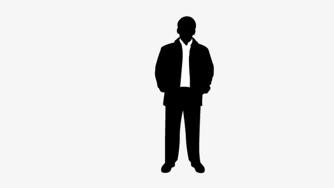 650x366 Man Standing, People Standing Silhouette, Silhouette Figures Png