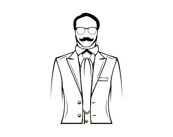 340x270 Tuxedo Silhouette Etsy