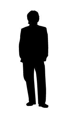 239x382 Man Standing.jpg All About Me Silhouette, Clip Art