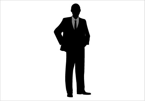 502x351 Executive Man Silhouette Graphics Silhouette Clip Art