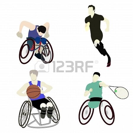 450x450 Disabled Man Sport Graphic Vector Athlete, Athletic, Chair