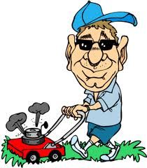 210x240 Man Mowing Lawn