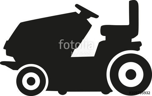 500x317 Man Using Lawn Mower Silhouette Stock Image And Royalty Free