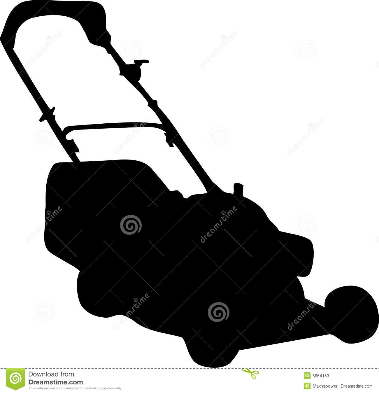 1300x1351 Turn Mower Profile Silhouette Black White Clipart