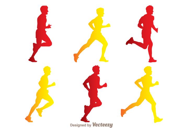700x490 Man Running Silhouette Vectors