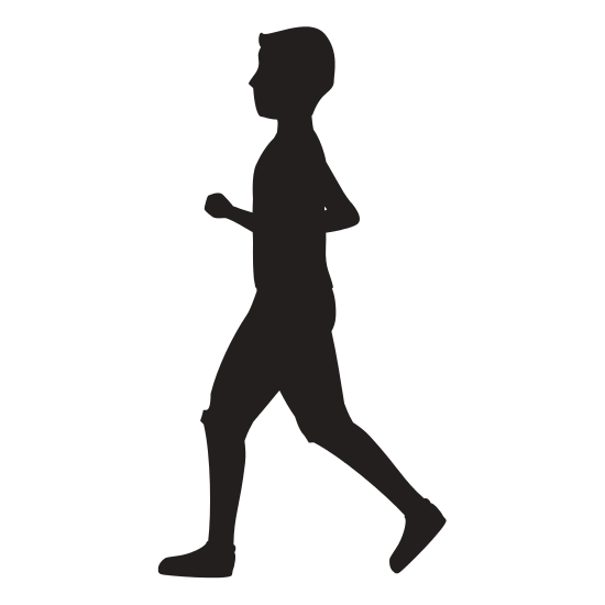 Man Running Silhouette Vector at GetDrawings | Free download