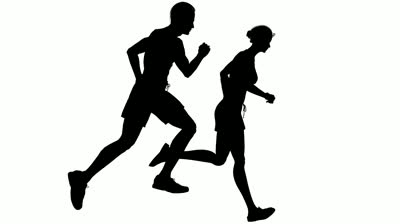 400x224 Free Man Running Silhouette, Hanslodge Clip Art Collection