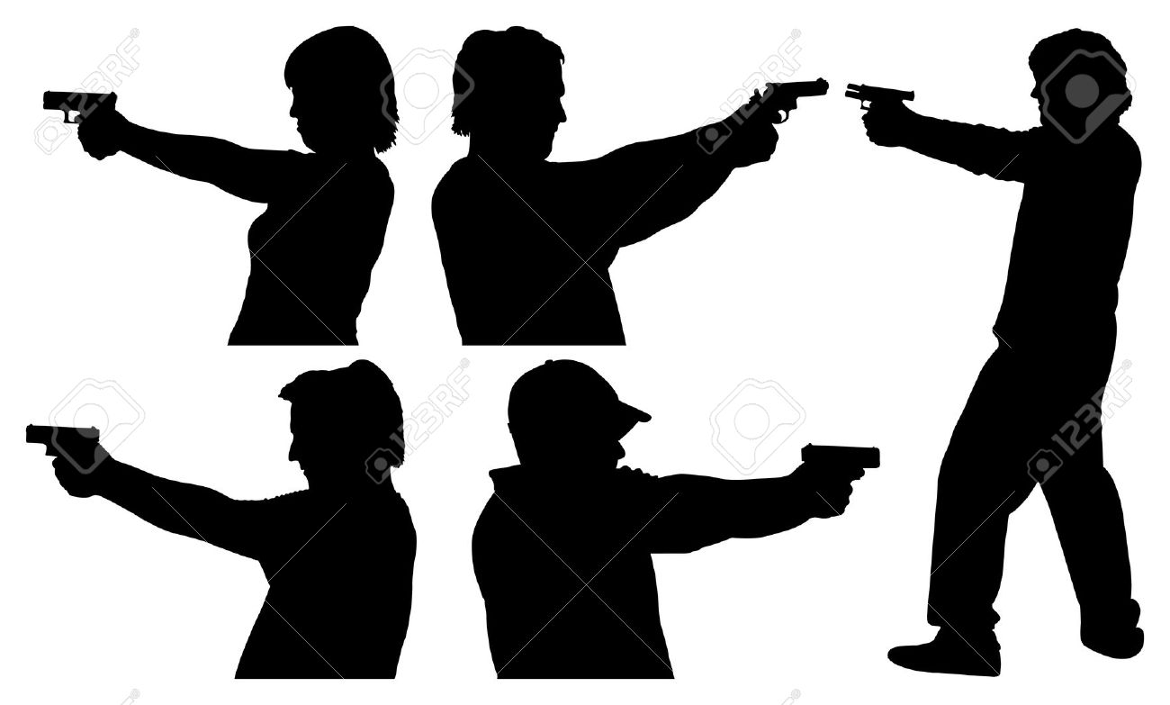 1300x783 Shooter Clipart Silhouette