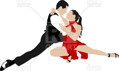 400x241 Man And Woman Dancing Tango Royalty Free Vector Clip Art Image