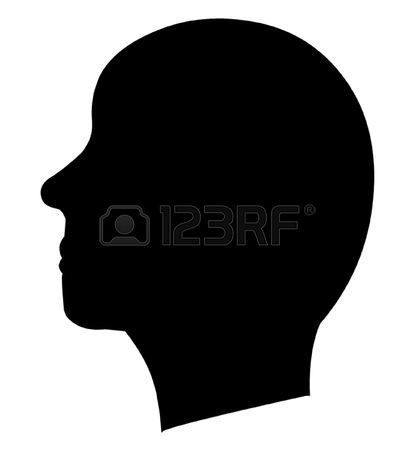 416x450 Silhouette Heads Clipart