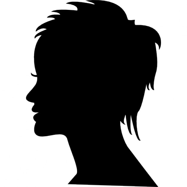 626x626 Short Hair Clipart Silhouette Man