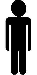150x300 Black, Icon, Simple, Outline, People, Man, Silhouette