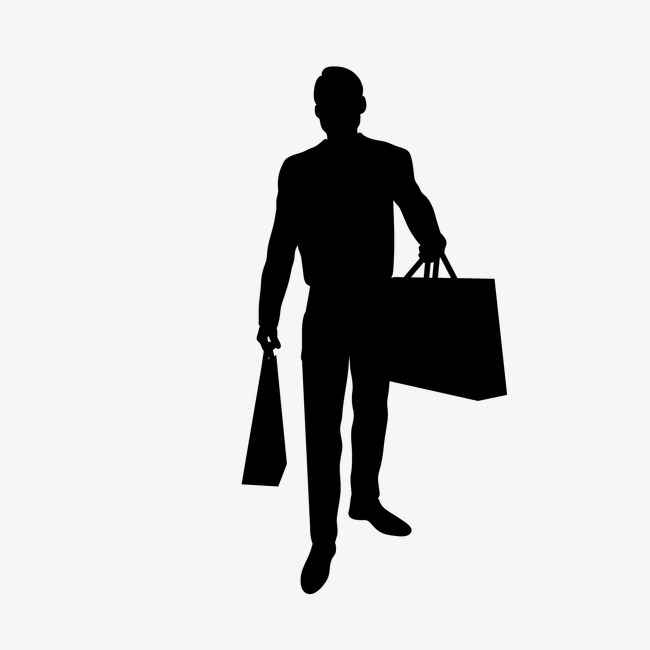 650x650 Creative People Man Silhouette, People Icon, Vector Character
