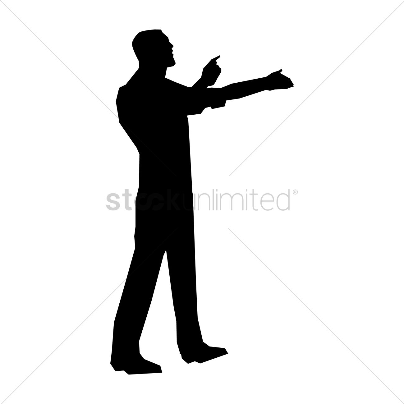 1300x1300 Man Silhouette Design Vector Image
