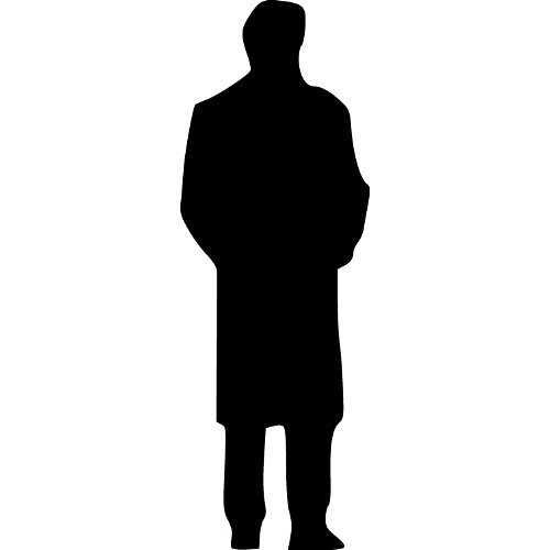 500x500 Shadow Clipart Man Back