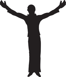 258x300 Vector Man Silhouette Royalty Free Stock Image