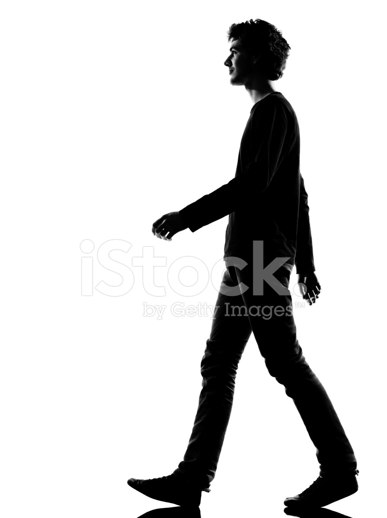 765x1024 Young Man Silhouette Sad Walking Stock Photos