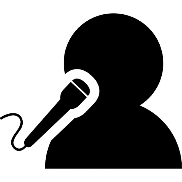 626x626 Man Singing With A Microphone Icons Free Download