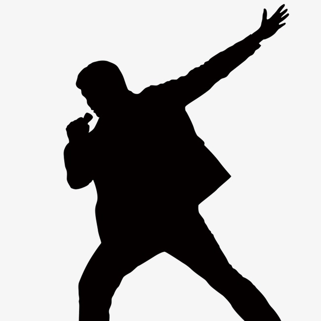 Man Singing Silhouette at GetDrawings | Free download