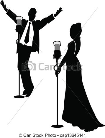356x470 Singer Clipart Male And Female