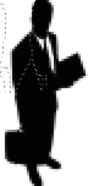 298x608 Businessman, Manufacturer, Gentleman, Silhouette, Outline, Man