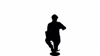 320x180 Working Computer Business Man Silhouette