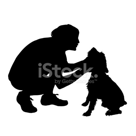 440x440 Vector Silhouette Of A Man With A Stock Vector