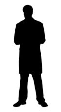125x227 Black Silhouette Of A Man Vector Illustration Stock Vectors