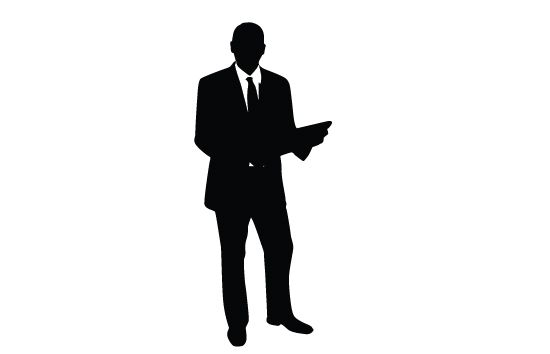 550x354 Business Man Silhouette Vector