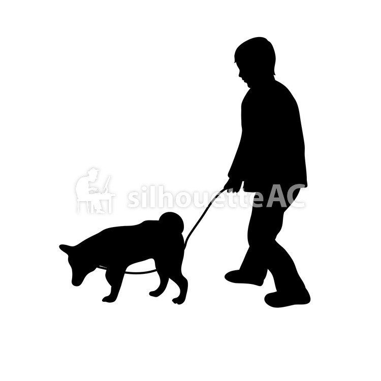 750x750 Free Silhouettes Dog, Man