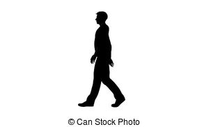 300x183 Silhouette Of Man Walking Stock Videos