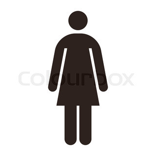 320x320 People Silhouette Family Icon. Person Vector Woman, Man. Child